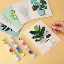 Load image into Gallery viewer, Mini Paint by Numbers Set 15x20cm (6 pieces) - Rooted in Green