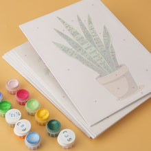 Load image into Gallery viewer, Mini Paint by Numbers Set 15x20cm (6 pieces) - Rooted in Green