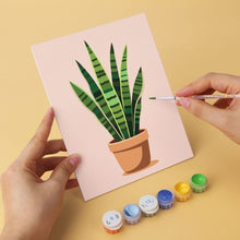 Load image into Gallery viewer, Mini Paint by Numbers Set 15x20cm (6 pieces) - Rooted in Green