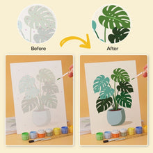 Load image into Gallery viewer, Mini Paint by Numbers Set 15x20cm (6 pieces) - Rooted in Green