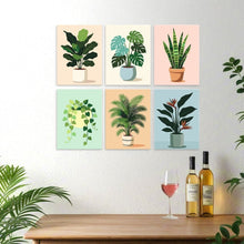 Load image into Gallery viewer, Mini Paint by Numbers Set 15x20cm (6 pieces) - Rooted in Green