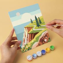 Load image into Gallery viewer, Mini Paint by Numbers Set 15x20cm (6 pieces) - Nature's Palette