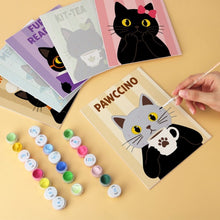 Load image into Gallery viewer, Mini Paint by Numbers Set 15x20cm (6 pieces) - Meowgic