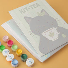 Load image into Gallery viewer, Mini Paint by Numbers Set 15x20cm (6 pieces) - Meowgic