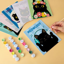 Load image into Gallery viewer, Mini Paint by Numbers Set 15x20cm (6 pieces) - Cute and Curious