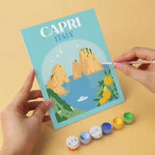 Load image into Gallery viewer, Mini Paint by Numbers Set 15x20cm (6 pieces) - Mediterranean Escapes