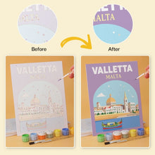 Load image into Gallery viewer, Mini Paint by Numbers Set 15x20cm (6 pieces) - Mediterranean Escapes