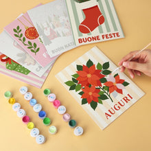 Load image into Gallery viewer, Mini Paint by Numbers Set 15x20cm (6 pieces) - Warm Wishes Collection