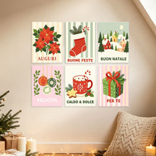 Load image into Gallery viewer, Mini Paint by Numbers Set 15x20cm (6 pieces) - Warm Wishes Collection
