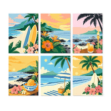 Load image into Gallery viewer, Mini Paint by Numbers Set 15x20cm (6 pieces) - Endless Summer Figured'Art