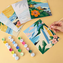 Load image into Gallery viewer, Mini Paint by Numbers Set 15x20cm (6 pieces) - Endless Summer