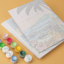 Load image into Gallery viewer, Mini Paint by Numbers Set 15x20cm (6 pieces) - Endless Summer