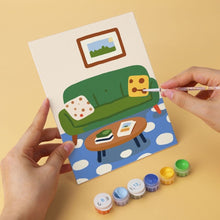 Load image into Gallery viewer, Mini Paint by Numbers Set 15x20cm (6 pieces) - Home Corners
