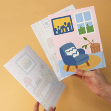 Load image into Gallery viewer, Mini Paint by Numbers Set 15x20cm (6 pieces) - Home Corners