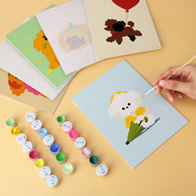 Load image into Gallery viewer, Mini Paint by Numbers Set 15x20cm (6 pieces) - Fluffy Friends