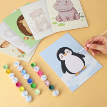 Load image into Gallery viewer, Mini Paint by Numbers Set 15x20cm (6 pieces) - Playful Pups
