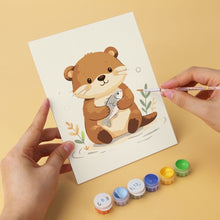 Load image into Gallery viewer, Mini Paint by Numbers Set 15x20cm (6 pieces) - Playful Pups