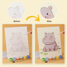 Load image into Gallery viewer, Mini Paint by Numbers Set 15x20cm (6 pieces) - Playful Pups