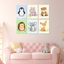 Load image into Gallery viewer, Mini Paint by Numbers Set 15x20cm (6 pieces) - Playful Pups