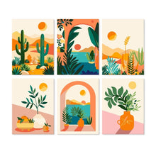 Load image into Gallery viewer, Mini Paint by Numbers Set 15x20cm (6 pieces) - Warm Sands Figured'Art