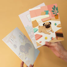 Load image into Gallery viewer, Mini Paint by Numbers Set 15x20cm (6 pieces) - Dogs at Home