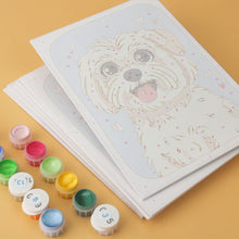 Load image into Gallery viewer, Mini Paint by Numbers Set 15x20cm (6 pieces) - Dogs Portraits