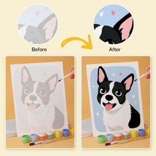 Load image into Gallery viewer, Mini Paint by Numbers Set 15x20cm (6 pieces) - Dogs Portraits