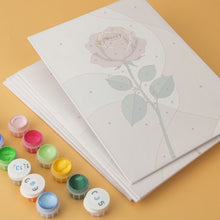 Load image into Gallery viewer, Mini Paint by Numbers Set 15x20cm (6 pieces) - Botanical Study
