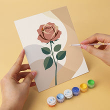 Load image into Gallery viewer, Mini Paint by Numbers Set 15x20cm (6 pieces) - Botanical Study