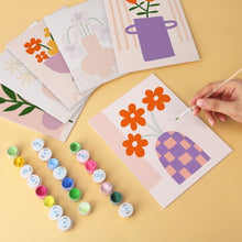 Load image into Gallery viewer, Mini Paint by Numbers Set 15x20cm (6 pieces) - Pattern and Petals