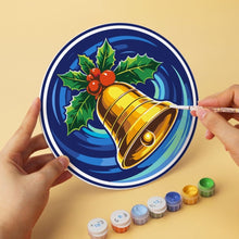 Load image into Gallery viewer, Mini Paint by Numbers Set - Discs Ø20cm (6 pieces) - Winter Wonders