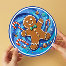 Load image into Gallery viewer, Mini Paint by Numbers Set - Discs Ø20cm (6 pieces) - Winter Wonders