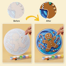Load image into Gallery viewer, Mini Paint by Numbers Set - Discs Ø20cm (6 pieces) - Winter Wonders