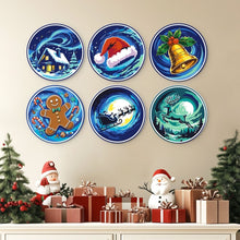 Load image into Gallery viewer, Mini Paint by Numbers Set - Discs Ø20cm (6 pieces) - Winter Wonders