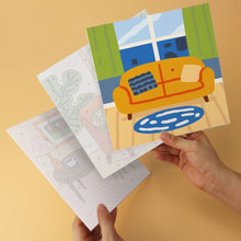 Load image into Gallery viewer, Mini Paint by Numbers Set 20x20cm (6 pieces) - Charming Rooms