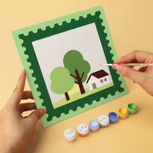 Load image into Gallery viewer, Mini Paint by Numbers Set 20x20cm (6 pieces) - Nature Stamp