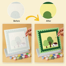Load image into Gallery viewer, Mini Paint by Numbers Set 20x20cm (6 pieces) - Nature Stamp