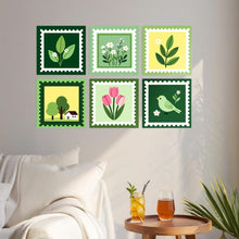 Load image into Gallery viewer, Mini Paint by Numbers Set 20x20cm (6 pieces) - Nature Stamp