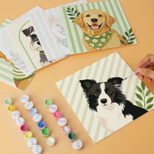 Load image into Gallery viewer, Mini Paint by Numbers Set 20x20cm (6 pieces) - Pastel Dog Portraits