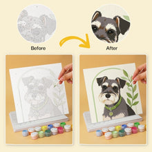 Load image into Gallery viewer, Mini Paint by Numbers Set 20x20cm (6 pieces) - Pastel Dog Portraits