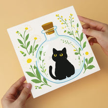 Load image into Gallery viewer, Mini Paint by Numbers Set 20x20cm (6 pieces) - Botanical Black Cats