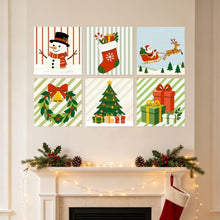 Load image into Gallery viewer, Mini Paint by Numbers Set 20x20cm (6 pieces) - Merry Traditions