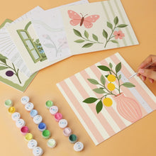 Load image into Gallery viewer, Mini Paint by Numbers Set 20x20cm (6 pieces) - Garden Whispers