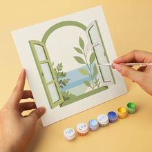 Load image into Gallery viewer, Mini Paint by Numbers Set 20x20cm (6 pieces) - Garden Whispers