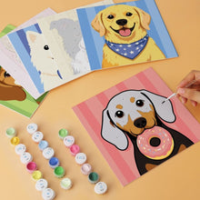 Load image into Gallery viewer, Mini Paint by Numbers Set 20x20cm (6 pieces) - Nice friends