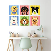 Load image into Gallery viewer, Mini Paint by Numbers Set 20x20cm (6 pieces) - Nice friends