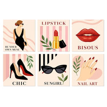 Load image into Gallery viewer, Mini Paint by Numbers Set 20x20cm (6 pieces) - Chic Essentials Figured'Art