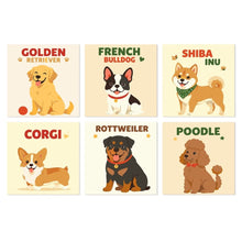 Load image into Gallery viewer, Mini Paint by Numbers Set 20x20cm (6 pieces) - Canine Classics Figured'Art