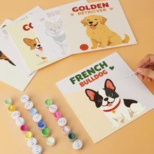 Load image into Gallery viewer, Mini Paint by Numbers Set 20x20cm (6 pieces) - Canine Classics