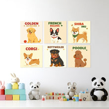 Load image into Gallery viewer, Mini Paint by Numbers Set 20x20cm (6 pieces) - Canine Classics